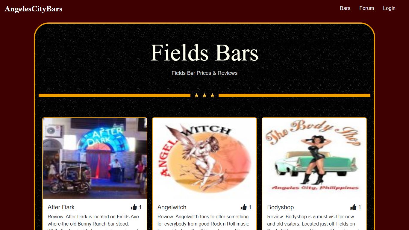 Fields Bars - Angeles City Bars