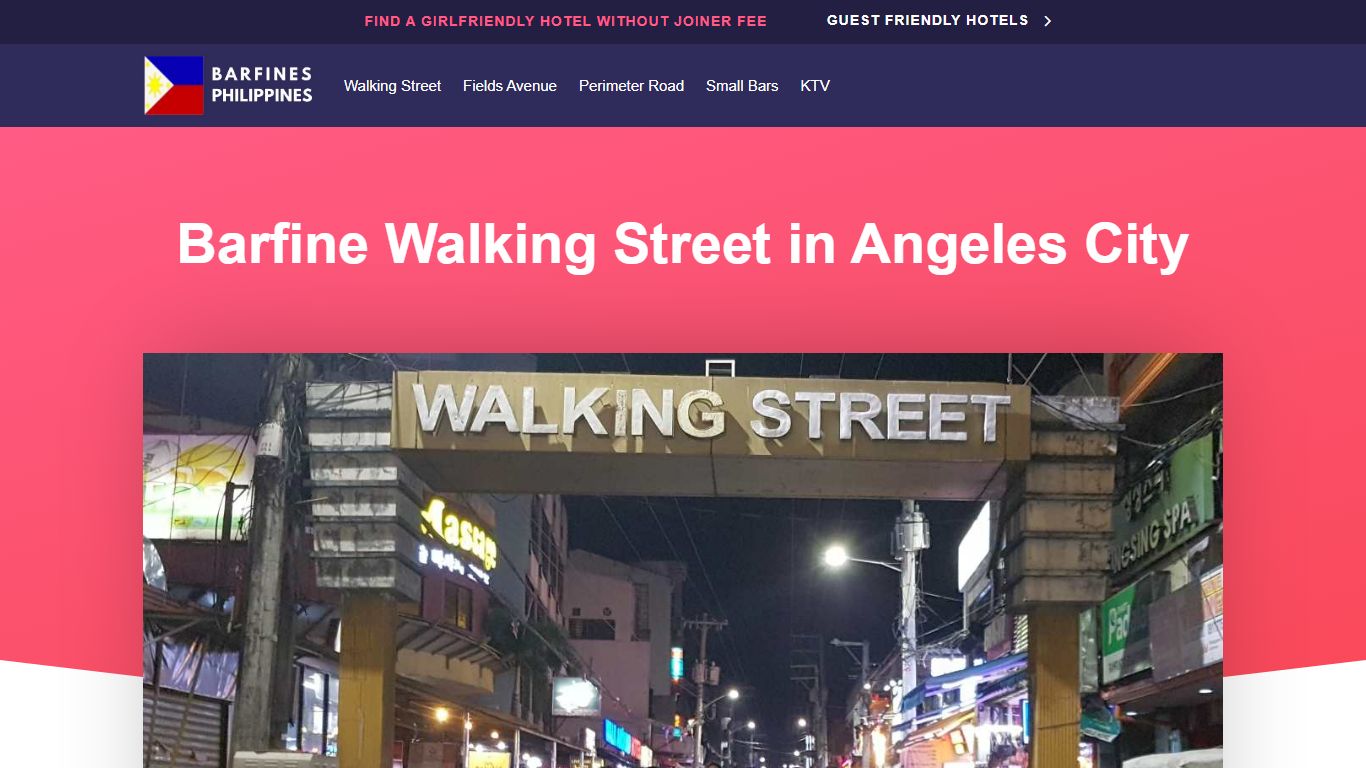 ⇒ Barfine Walking Street • Angeles City » Update 2022