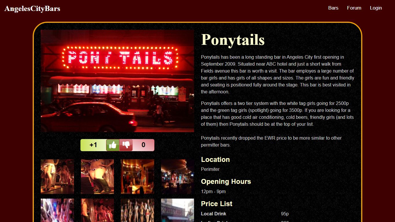 Ponytails - Angeles City Bars